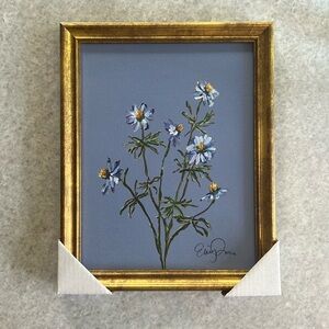 THRESHOLD NEW flora framed wall canvas
-blue -8x10